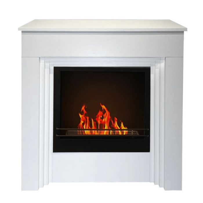 Camino a bioetanolo da terra BELLINI in legno Bianco Made in Italy L96 x P35 x H96 main product photo
