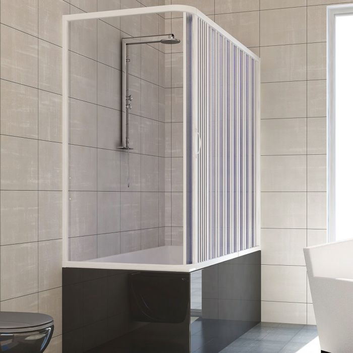 Box doccia sopravasca in PVC mod. Nadia con apertura laterale main product photo