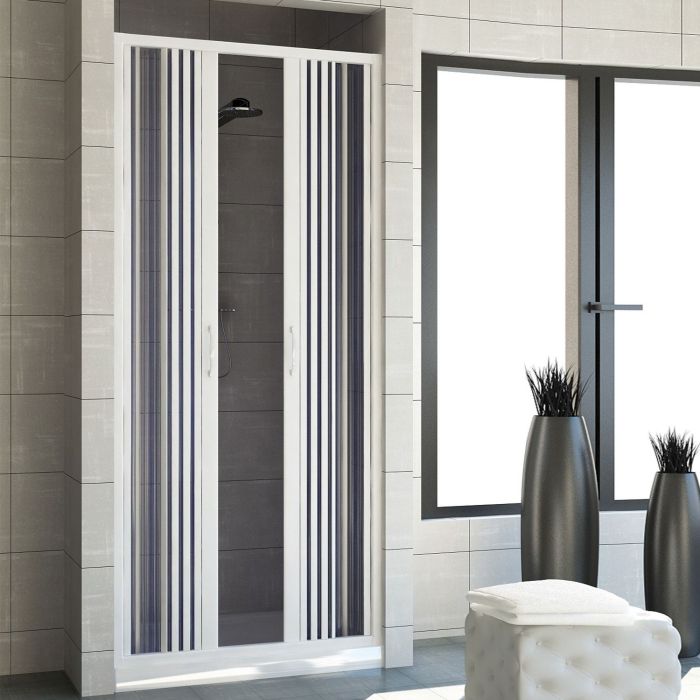 Porta doccia 150 CM in PVC mod. Vergine con apertura centrale main product photo