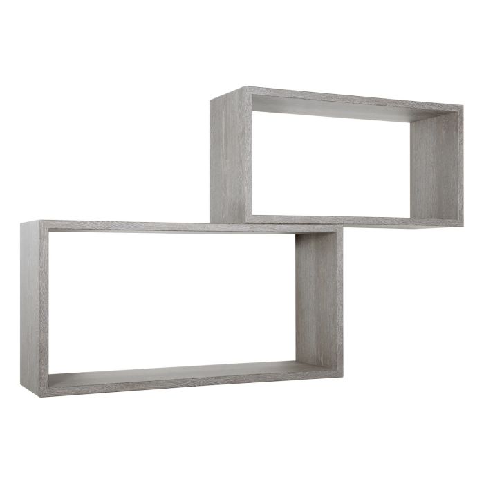 Mensole da parete rettangolari Set di 2 pz colore Rovere grigio mod. Bislungo main product photo