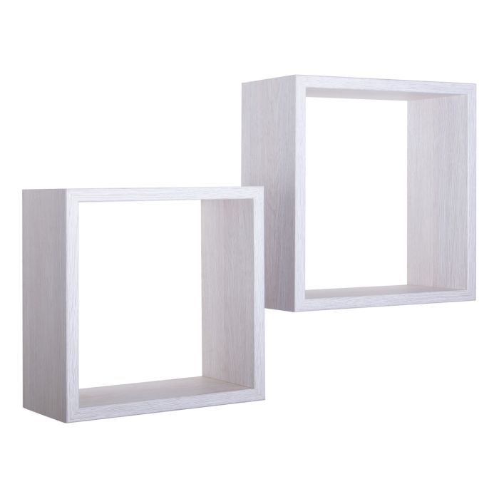 Mensole a cubo da parete Set di 2 pz componibile colore Rovere imperiale mod. Q-bis main product photo