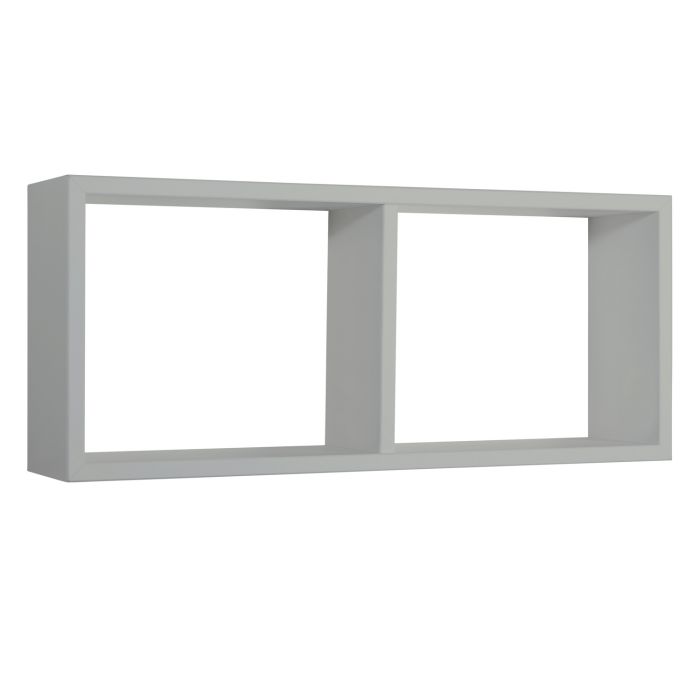Mensola da parete 2 scomparti colore Grigio sasso 70x30 cm mod. Morgana main product photo
