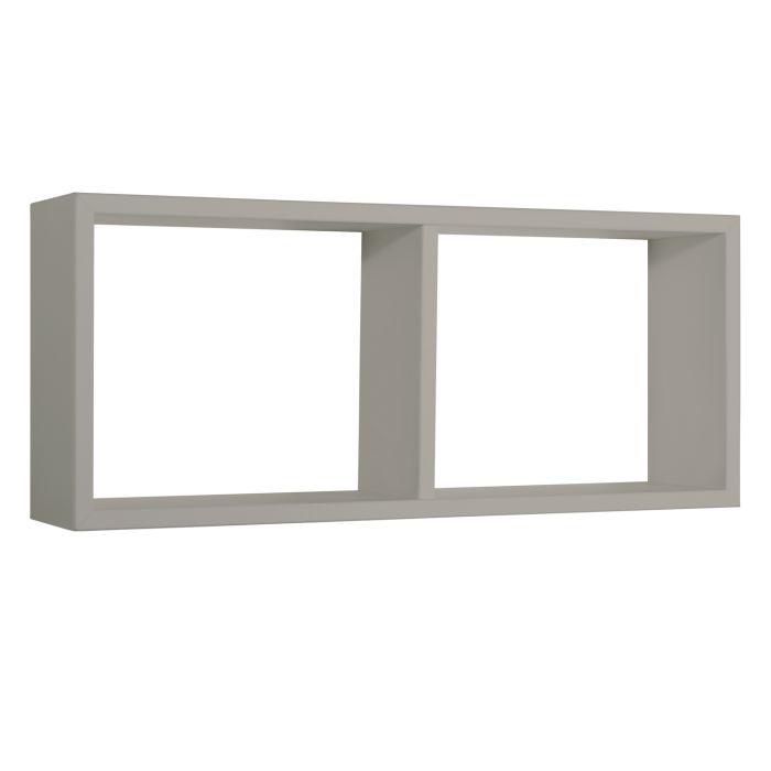 Mensola da parete 2 scomparti colore Marrone talpa 70x30 cm mod. Morgana main product photo