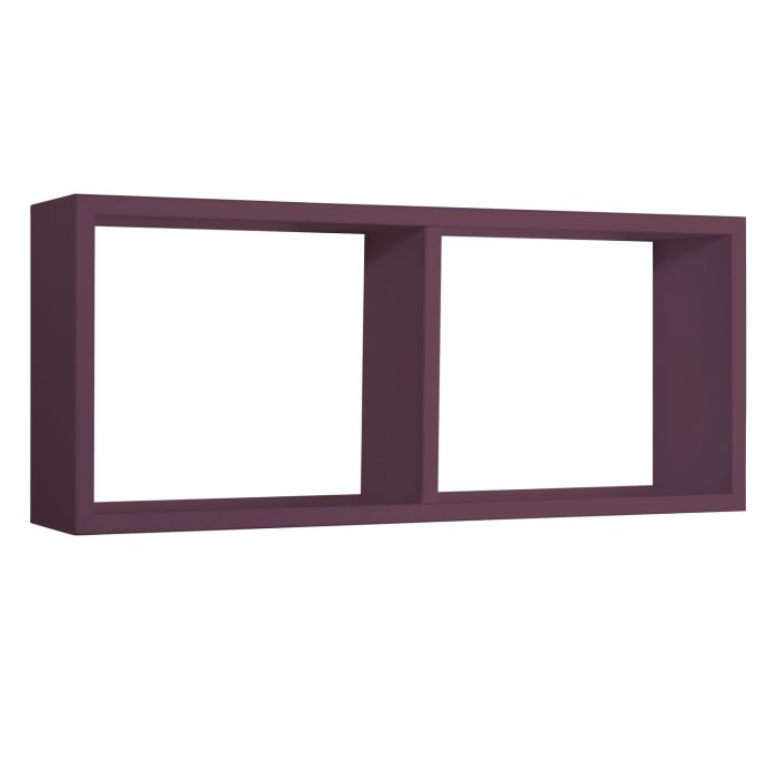 Mensola da parete 2 scomparti colore Viola 70x30 cm mod. Morgana main product photo