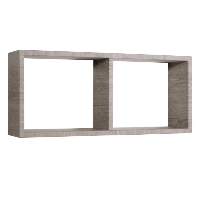 Mensola da parete 2 scomparti colore Rovere moka 70x30 cm mod. Morgana main product photo