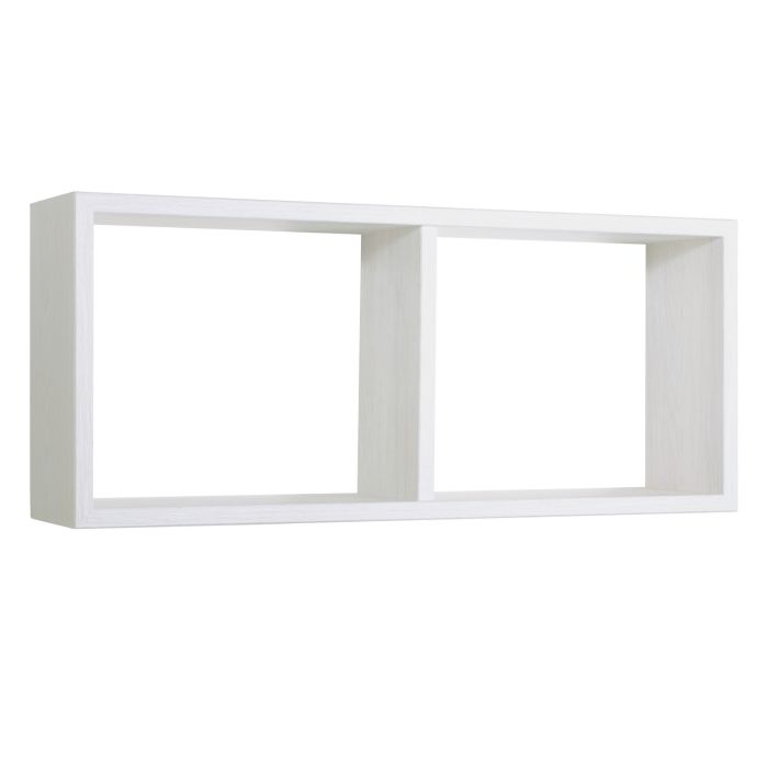Mensola da parete 2 scomparti colore Rovere sbiancato 70x30 cm mod. Morgana main product photo