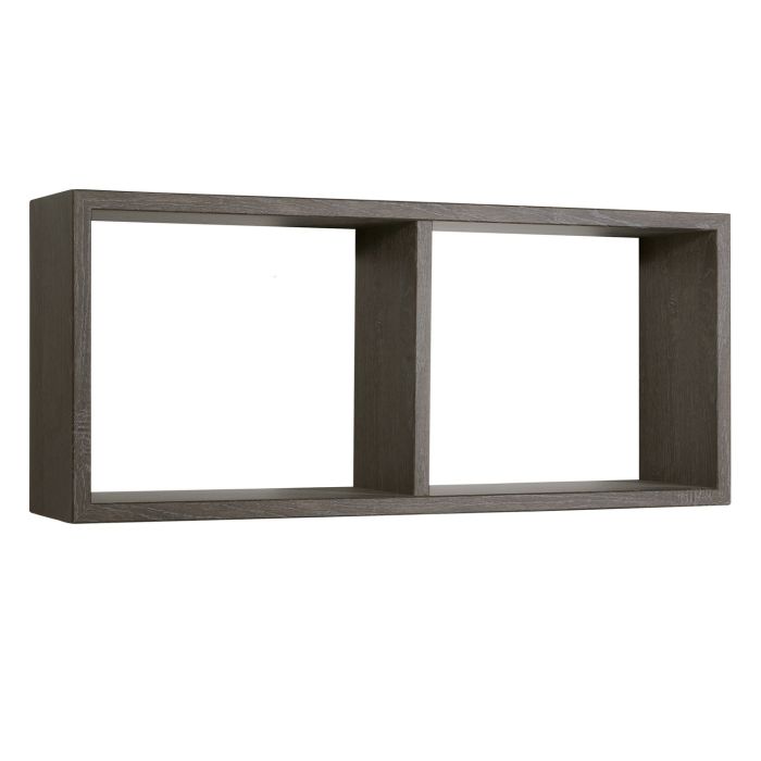 Mensola da parete 2 scomparti colore Rovere scuro 70x30 cm mod. Morgana main product photo