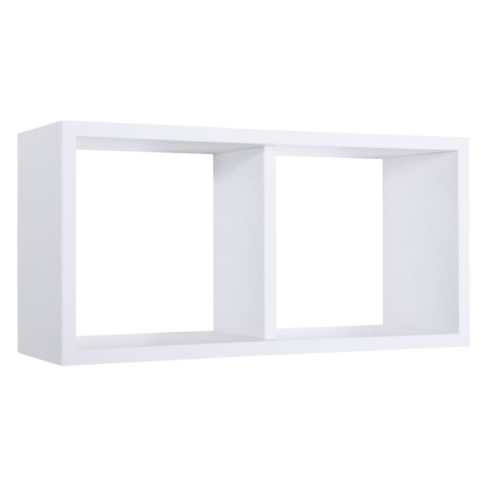 Mensola da parete 2 scomparti colore Bianco 70x30 cm mod. Morgana Maxi main product photo