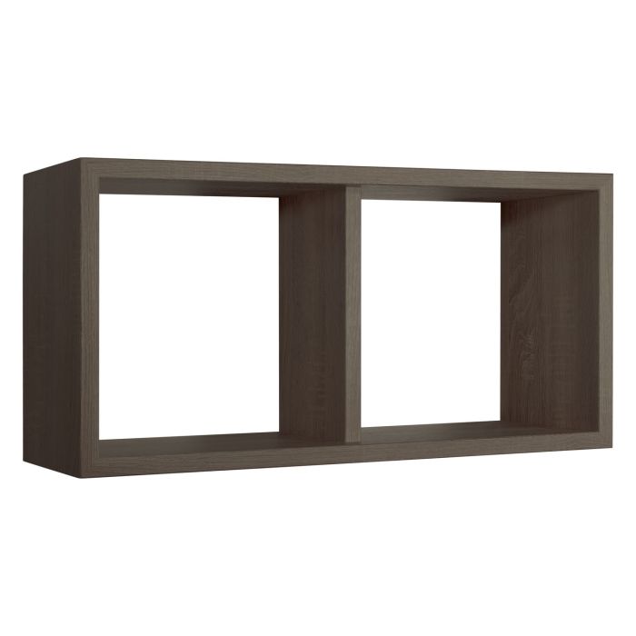 Mensola da parete 2 scomparti colore Noce 70x30 cm mod. Morgana Maxi main product photo