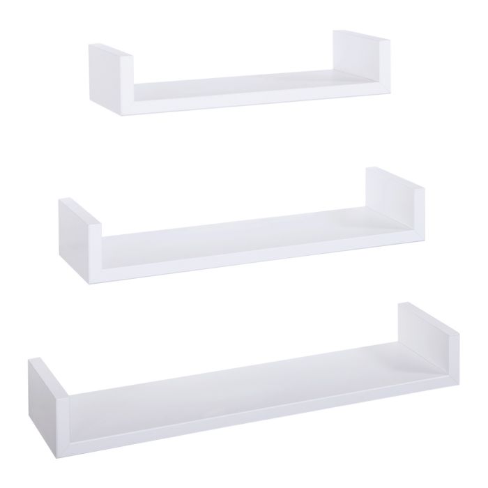 Mensole da Parete Set di 3 pz colore Bianco mod. Calamita main product photo