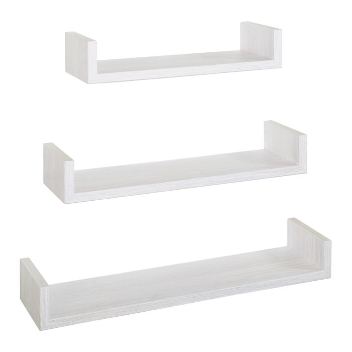 Mensole da Parete Set di 3 pz colore Rovere sbiancato mod. Calamita main product photo
