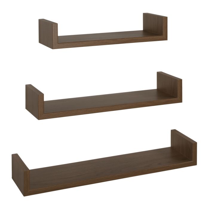 Mensole da Parete Set di 3 pz colore Rovere tabacco mod. Calamita main product photo