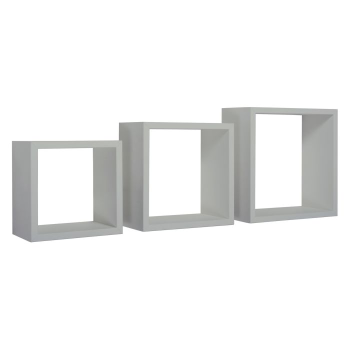 Mensole a cubo da parete set di 3 pz componibile colore Grigio sasso mod. InCubo main product photo