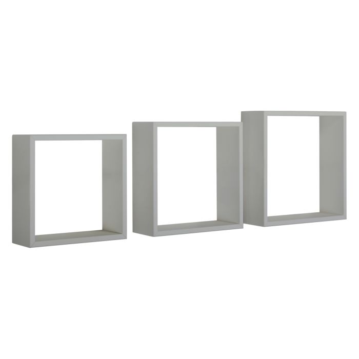Mensole a cubo da parete set di 3 pz componibile colore Grigio sasso mod. InCubo Slim main product photo