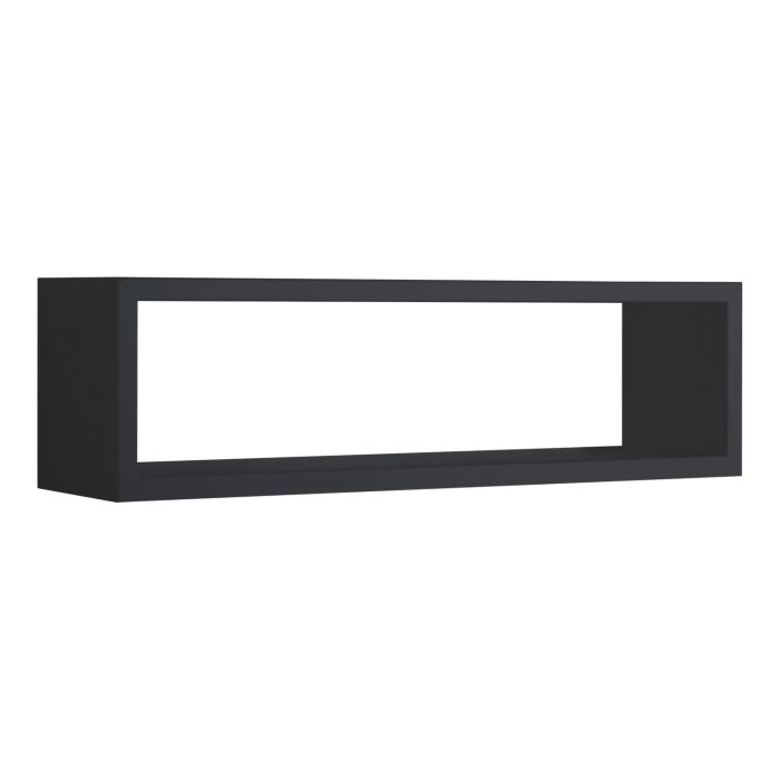 Mensola da parete rettangolare colore Nero 60x17 cm mod. Regolo main product photo