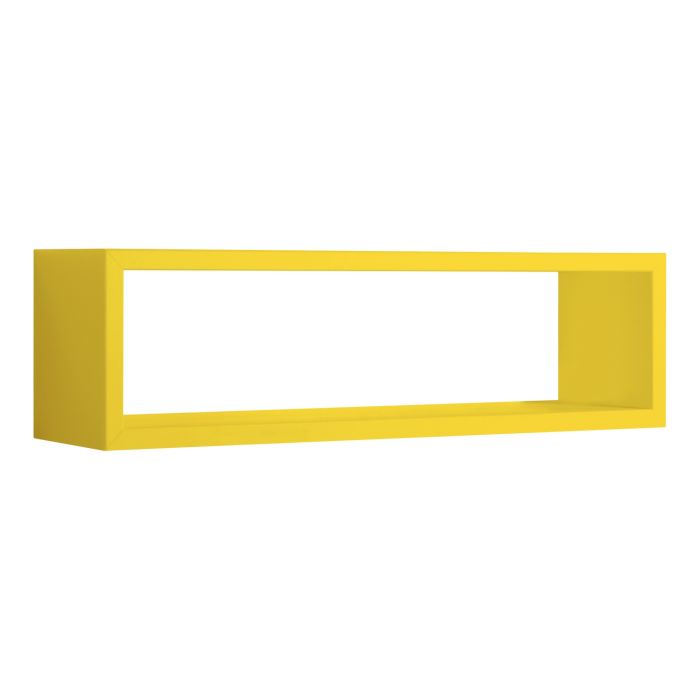 Mensola da parete rettangolare colore Giallo 60x17 cm mod. Regolo main product photo