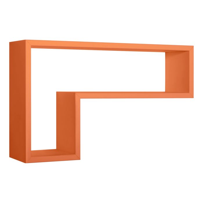 Mensola da parete colore Arancione 61x37 cm mod. Lettera main product photo