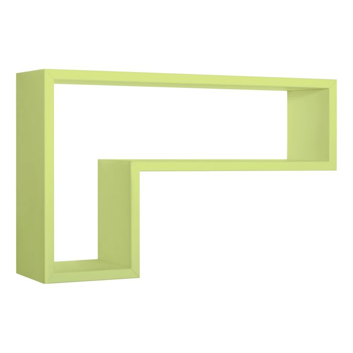 Mensola da parete colore Verde 61x37 cm mod. Lettera main product photo