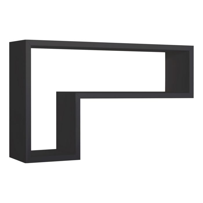 Mensola da parete colore Nero 61x37 cm mod. Lettera main product photo