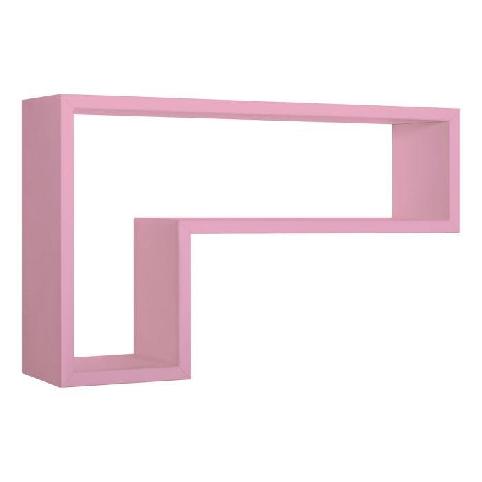 Mensola da parete colore Rosa 61x37 cm mod. Lettera main product photo