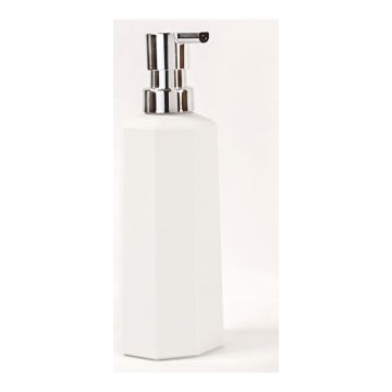 Dispenser Sapone da Appoggio Bianco Opaco in ABS Mod. Otto