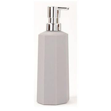 Dispenser Sapone da Appoggio Grigio Opaco in ABS Mod. Otto