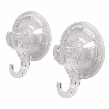 Coppia Appendiabiti - set di 2 Trasparente in Materiale Termoplastico Mod. Air Container