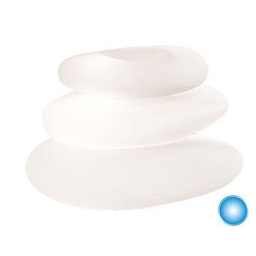 Lampada vaso luminoso in resina 75x62 cm  Led Luce Blu mod. Eden Pot Bright