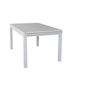 Tavolo allungabile in alluminio 135/270x90x75h cm colore Tortora mod. Hawaii
