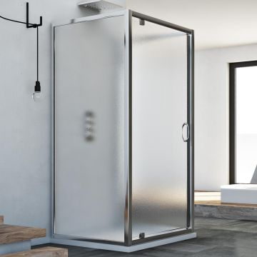 Box Doccia 3 lati 70x70x70 AP. 70 CM H185 stampato C mod. Sintesi TRIO 1 Anta
