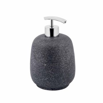 Dispenser Sapone Da Appoggio col. grigio in poliresina mod. Afra