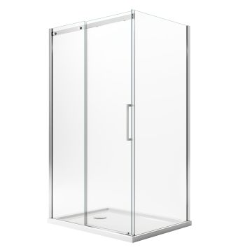 Box Doccia 70x100CM H200 Vetro Trasparente 8mm Versione Sinistra con EasyClean mod. Prime Duo 1 Anta