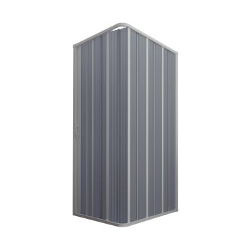 Box Doccia in PVC 80x120CM H185 a soffietto con Apertura Laterale colore Bianco mod. Flex