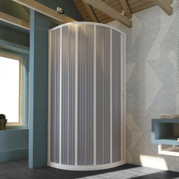 Box Doccia in PVC mod. Flex Semicircolare Apertura Laterale