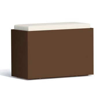 Panchetta Roomy In Resina Rettangolare 80x35 CM Marrone