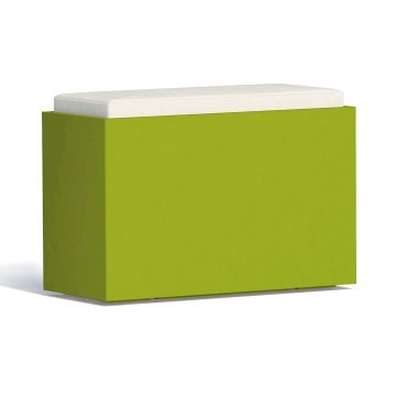 Panchetta Roomy In Resina Rettangolare 80x35 CM Verde