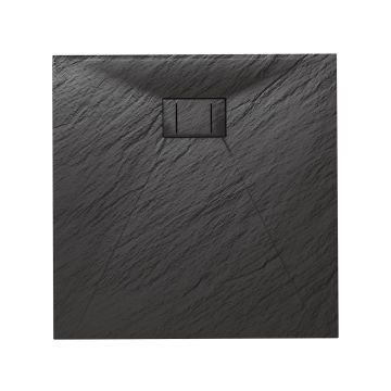 Piatto Doccia 90x90x2,6 CM Quadrato Antracite Effetto Pietra mod. Blend