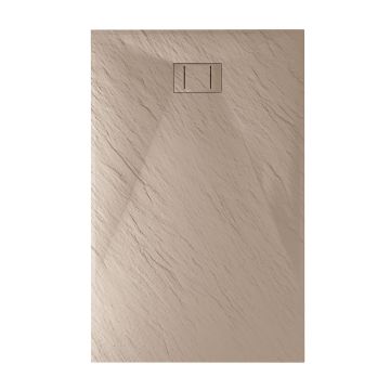 Piatto Doccia 90x150x2,6 CM Rettangolare Tortora Effetto Pietra mod. Blend
