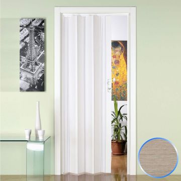 Porta a Soffietto da Interno in PVC Cedro 88,5x214 cm mod. Luciana