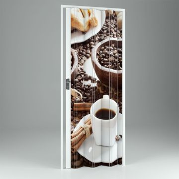 Porta a Soffietto da Interno in PVC Bar 89,5x214 cm mod. Vera