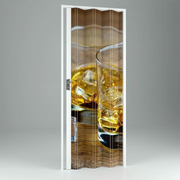 Porta a Soffietto da Interno in PVC Drink 102x214 cm mod. Vera