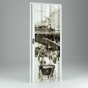 Porta a Soffietto da Interno in PVC Vintage 89,5x214 cm mod. Vera