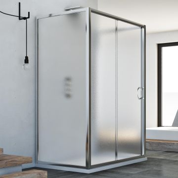 Box Doccia 3 lati 70x100x70 CM H185 stampato C mod. Replay Trio 1 Anta