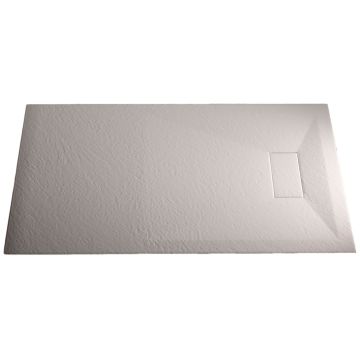 Piatto Doccia 80x140x2,6 cm Bianco Effetto Pietra mod. Strong