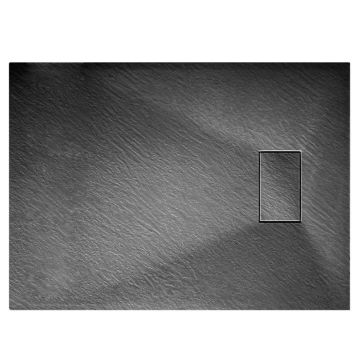 Piatto Doccia 70x140x2,6 cm Antracite Effetto Pietra mod. Strong