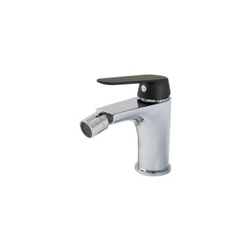 Miscelatore lavabo Cromo e Nero con Leva monocomando mod. Dream