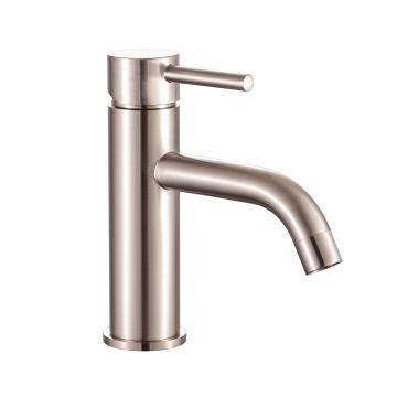 Miscelatore lavabo Nichel spazzolato con Leva monocomando mod. MM