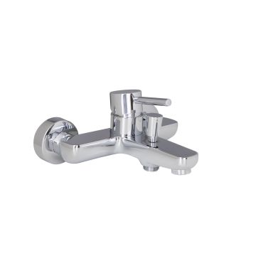 Miscelatore esterno doccia con kit doccia Cromo con Leva monocomando mod. MM