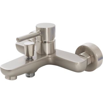 Miscelatore esterno doccia con kit doccia Nichel spazzolato con Leva monocomando mod. MM