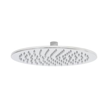 Soffione Doccia Tondo Cromo in Acciaio Inox 18/10 ss Aisi 304 Ø 30 Mod. Seven Round